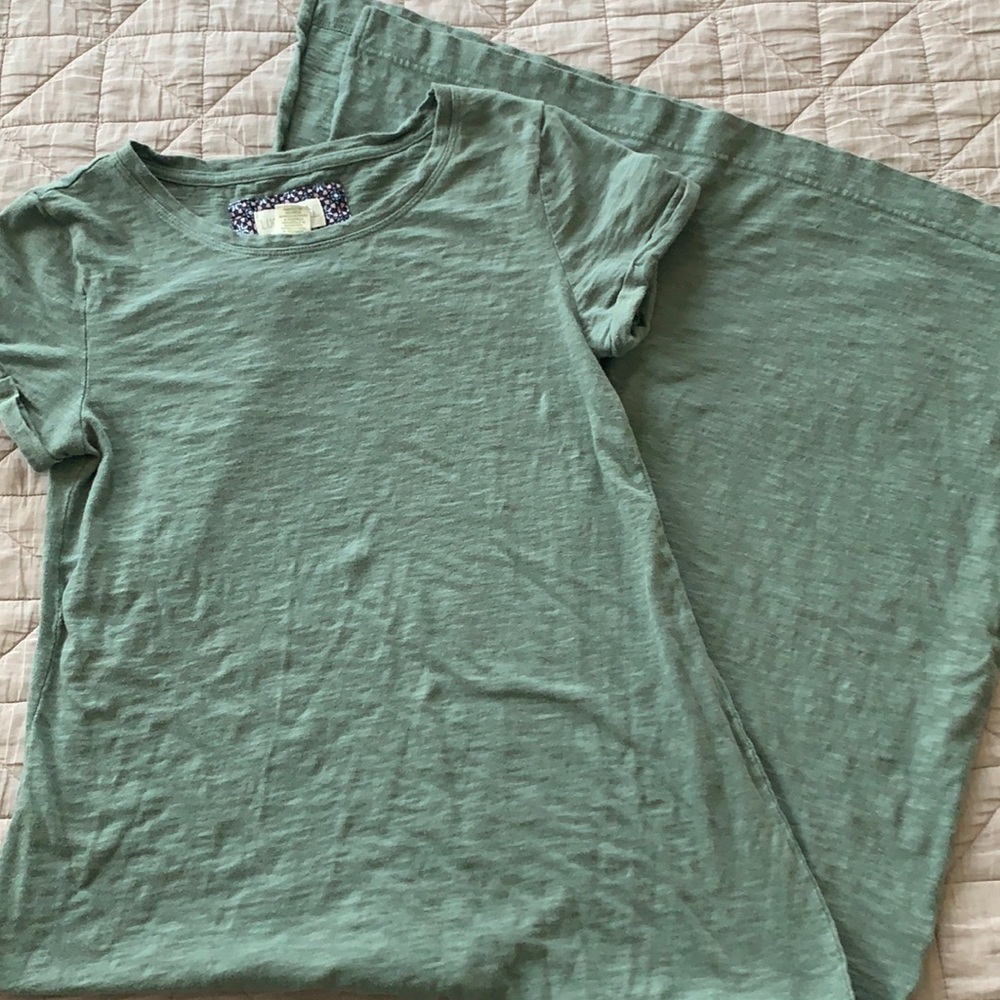 Maxi dress t-shirt sage green small